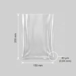 150x200x0,04 mm LDPE tasak