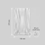 150x270x0,04 mm LDPE tasak
