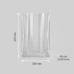200x300x0,04 mm LDPE tasak