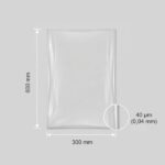 300x600x0,04 mm LDPE tasak