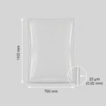 700x1100x0,02 mm MDPE zsák