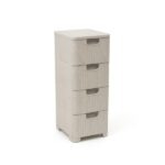 Curver rattan tároló 4 fiókos